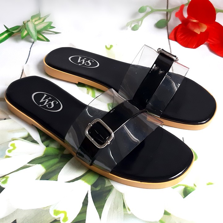 Dép lê bệt nữ quai ngang khóa vuông thời trang VYS TA3651 (Nhiều màu)