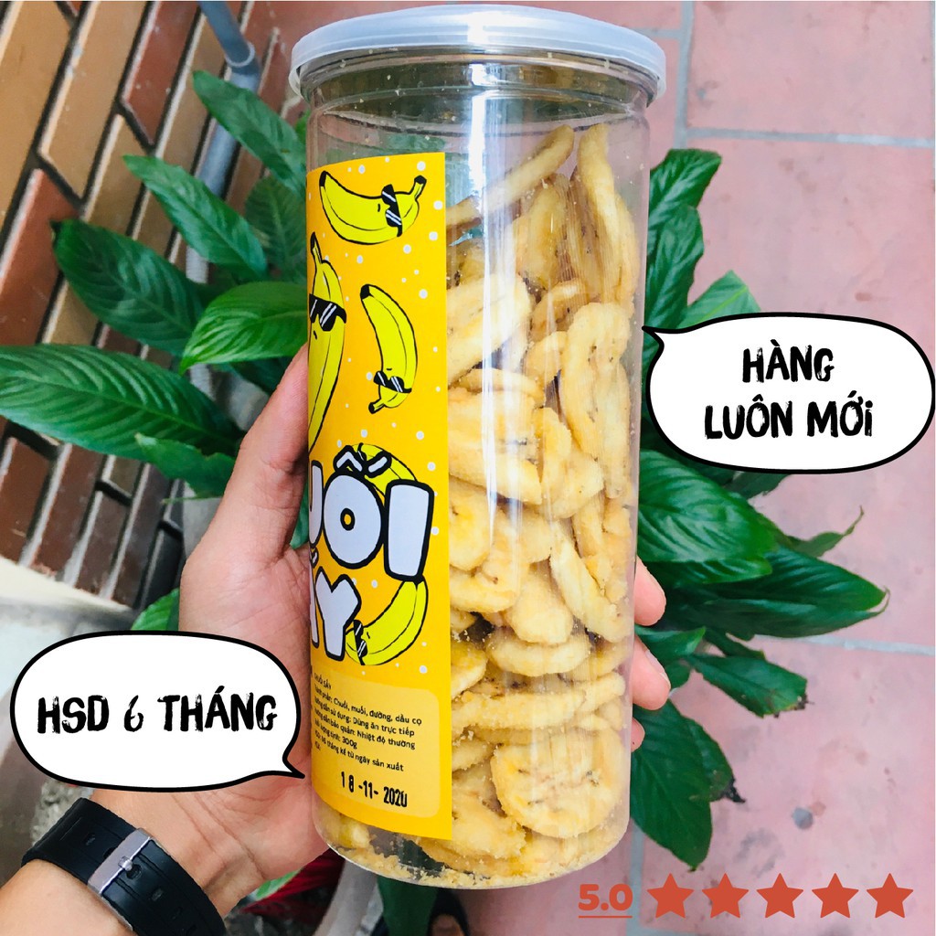 Chuối sấy giòn DumBum 300g đồ ăn vặt Sài Gòn