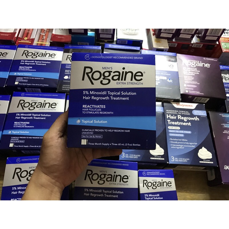Mọc tóc cho nam Men's Rogaine 5% Minoxidil Solution
