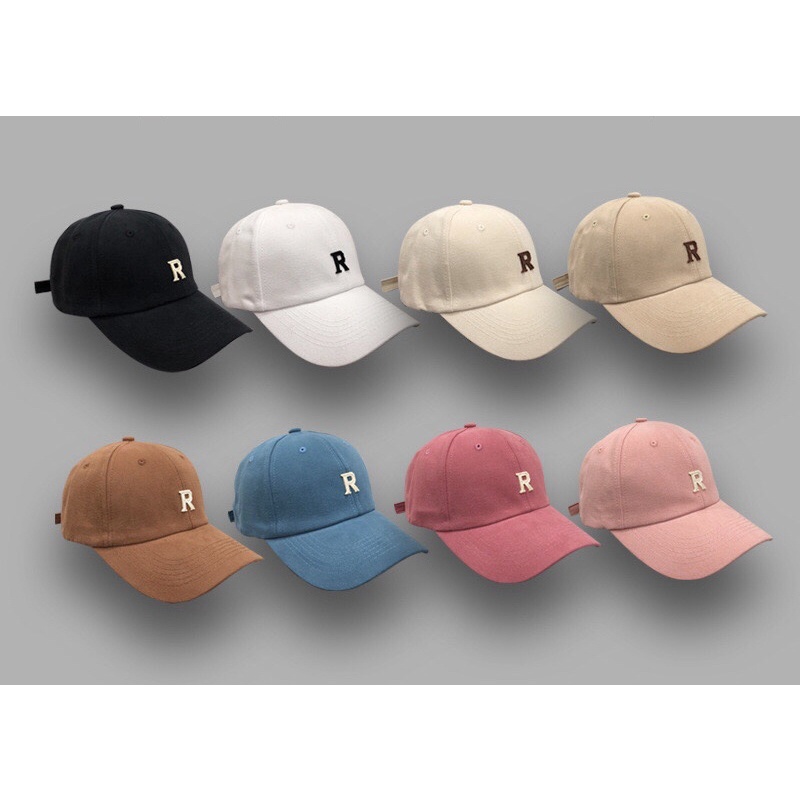 Mũ lưỡi trai in chữ R