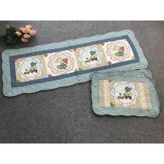 Thảm set 3 - cô bé và cún con