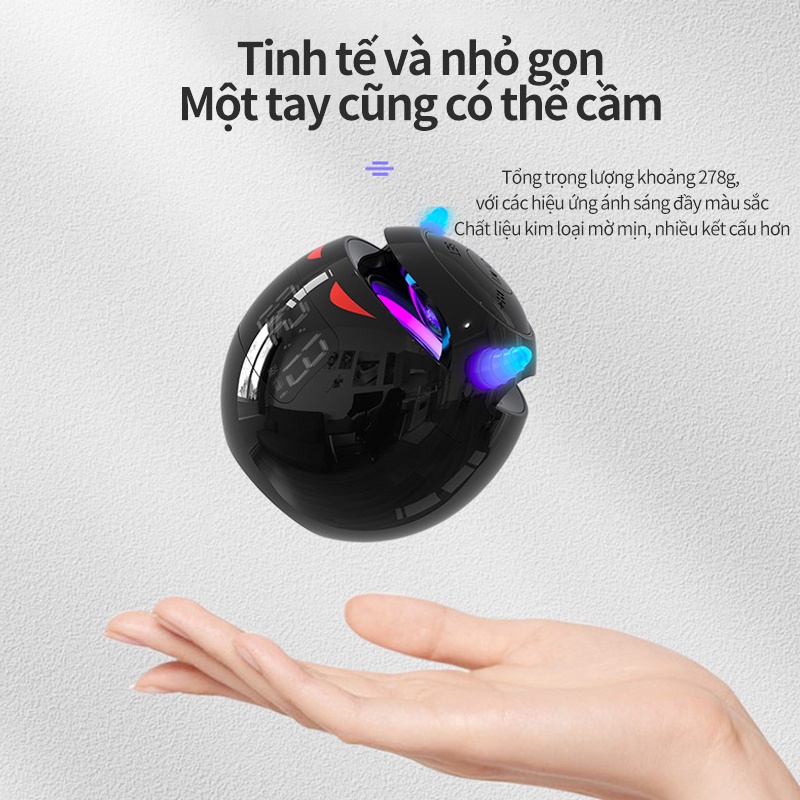 Loa bluetooth đèn Siêu Trầm Độ Loa Âm Ngủ Cao Đa Năng Đồng Hồ Báo Thức -Bảo hành