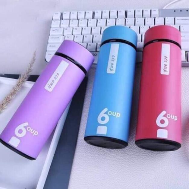 Bình thuỷ tinh giữ nhiệt 450ml bọc nhựa chống nóng