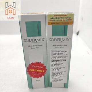 [Chính hãng] SODERMIX Cream - Hỗ Trợ Sẹo Lồi, Sẹo Phì Đại, Viêm Da Cơ Địa, Eczema, Vảy Nến - Tuýp 15g