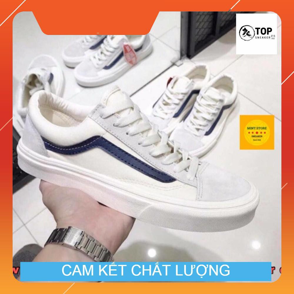 [ Sale Sốc + Freeship ]  Giày Sneaker Nam Nữ Kelly Kẻ Xanh Than