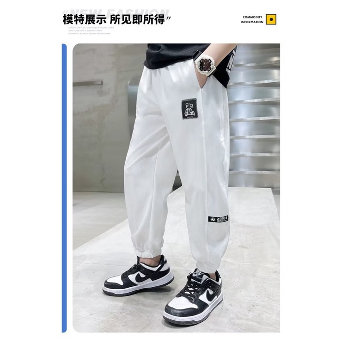Quần Dài Thể Thao Phong Cách Hàn Quốc Mới 2023 Cho Bé Trai