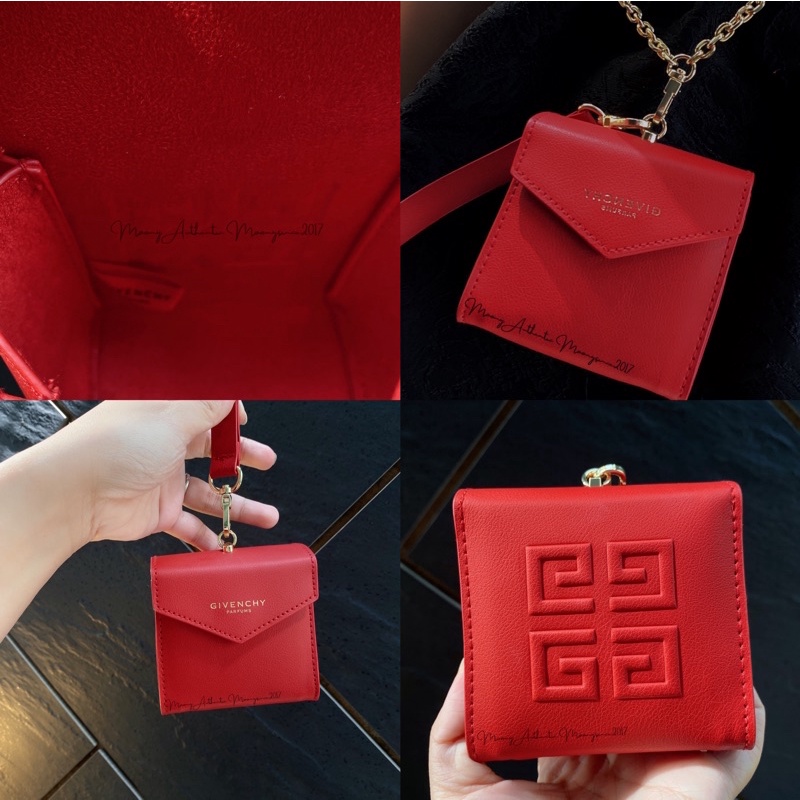 Túi mỹ phẩm Pouch cầm tay Givenchy  Red pouch 2022