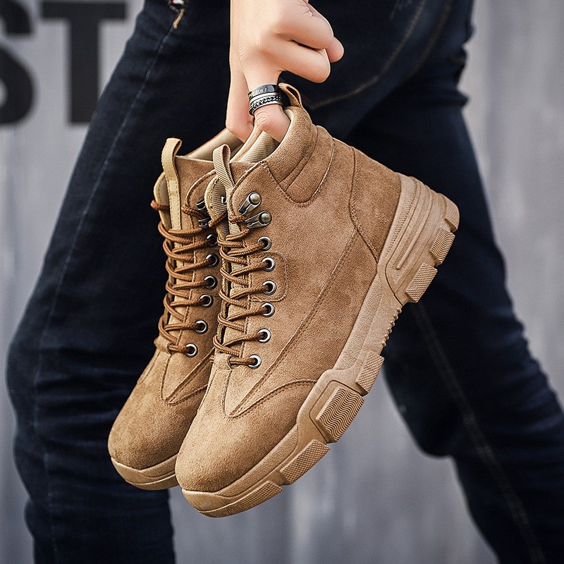 Giày thể thao nam cao cổ kiểu dáng Hàn Quốc mẫu mới mùa đông năm 2020