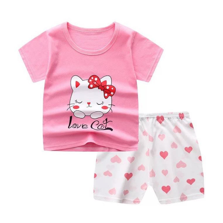 Bộ bé trai bé gái 1-6 tuổi, set cộc tay cotton bé trai bé gái YAPPY KIDS