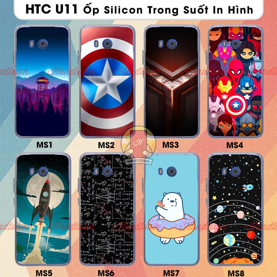 Ốp Lưng TPU Silicon HTC U11 U 11 Dẻo Trong Suốt Bảo Vệ Máy Chống Sốc In Hình Nhiều Mẫu Phần A