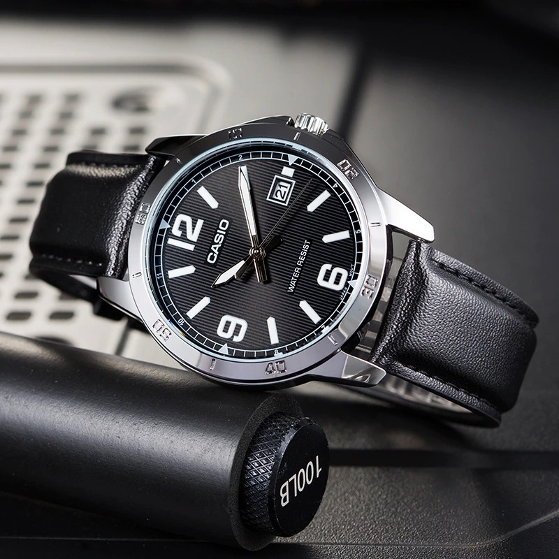 Đồng hồ nam dây da Casio MTP-V004L-1BUDF chính hãng