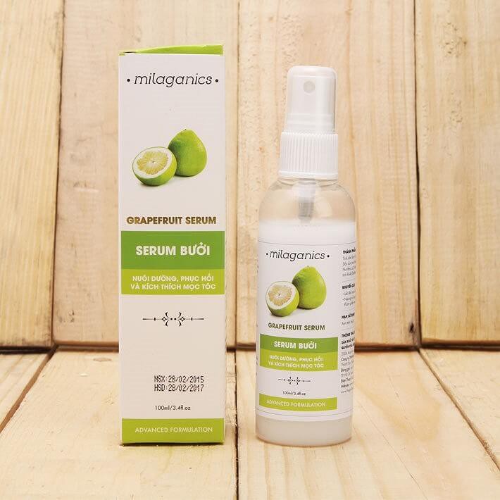 SERUM BƯỞI KÍCH THÍCH MỌC TÓC MILAGANICS 100ML CHÍNH HÃNG