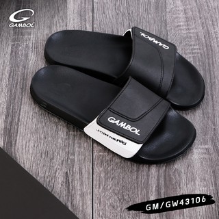 Dép GAMBOL Thái Lan 43106 Quai Ngang Nam Nữ - Đen
