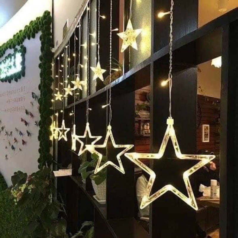 Đèn nháy mành hình ngôi sao ( trang trí siêu đẹp)