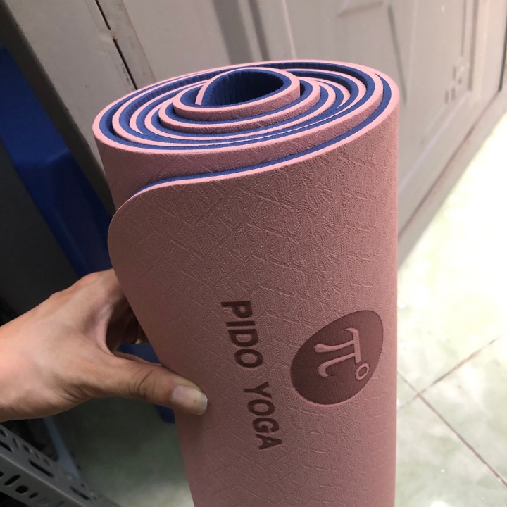 Thảm Tập Yoga Thảm Tập Gym 2 Lớp Cao Cấp Siêu Bám Chống Trơn Trượt PIDO Độ Dày 6mm