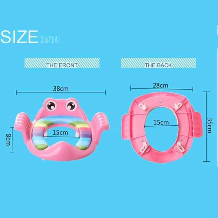 Bệ lót thu nhỏ bồn cầu có tay vịn cho bé - Soleil Home