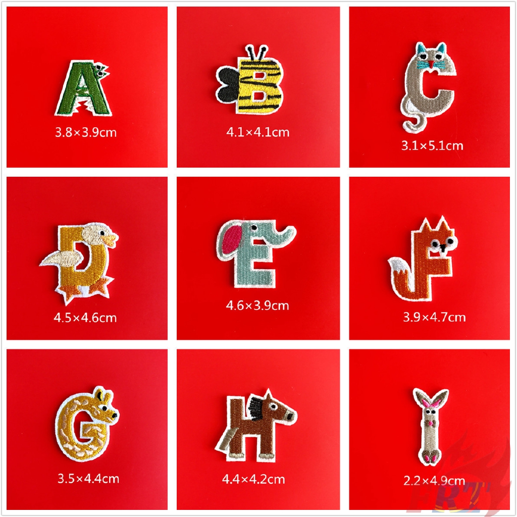 Miếng vá hình động vật hoạt hình anime DIY dạng ủi/ may lên