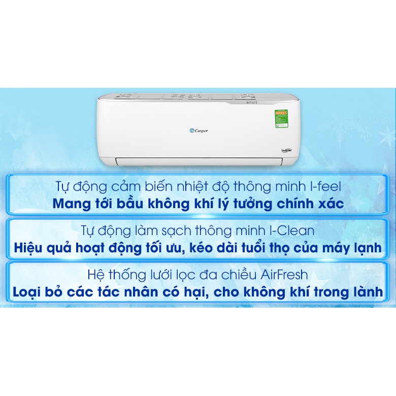 Máy lạnh Casper Inverter 1 HP GC-09TL32 (Miễn phí giao tại HCM-ngoài tỉnh liên hệ shop)