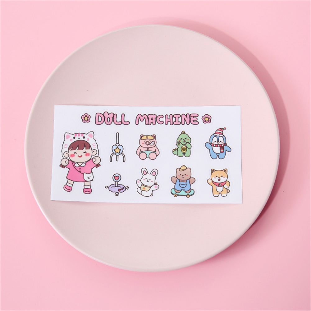 Dễ thương cốc nước nhãn dán phim hoạt hình phích nhãn dán chống thấm nước Ins gió PVC nhãn dán cốc nước tay máy tính xách tay tài khoản sinh viên Sticker