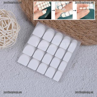 10 tờ x 20 miếng dán băng keo hai mặt màu trắng cho đầu móng tay giả MM