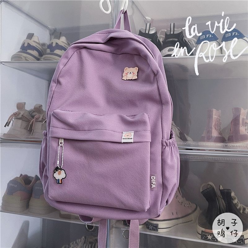 Ba Lô Đi Học Cỡ Lớn Hình Gấu Dễ Thương Phong Cách Nhật Hàn Cho Nữ