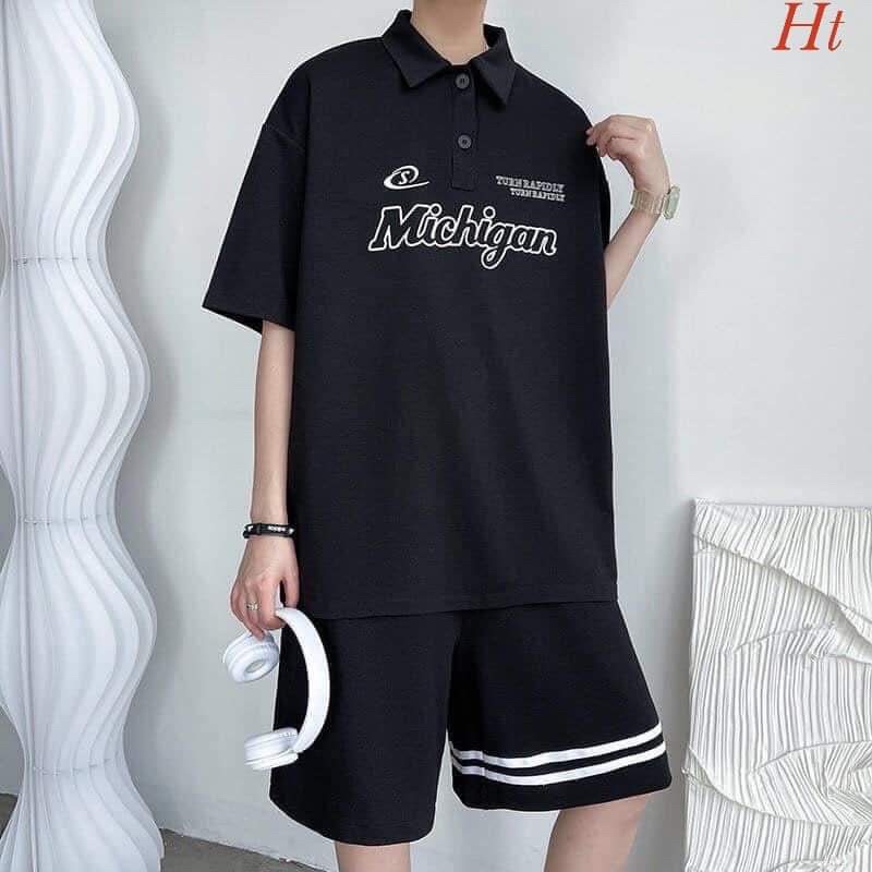 Bộ đùi polo Michi sọc H2B877