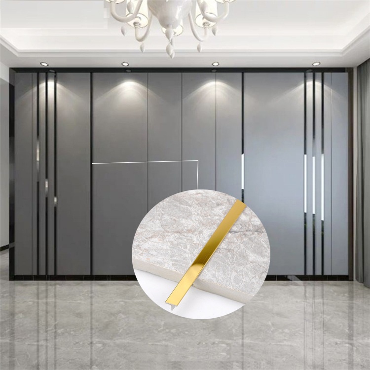 Nẹp Inox 304, Nẹp La Inox 20mm, nẹp la inox vàng gương 20mm-GIÁ 1M
