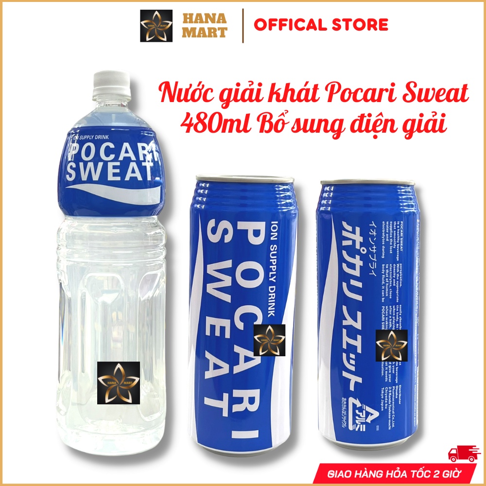 Nước giải khát Pocari Sweat 480ml 1.5 lít Bổ sung điện giải nội địa Nhật Bản