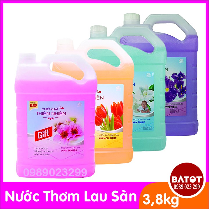 Nước lau sàn Gift đậm đặc 3,8kg chọn màu