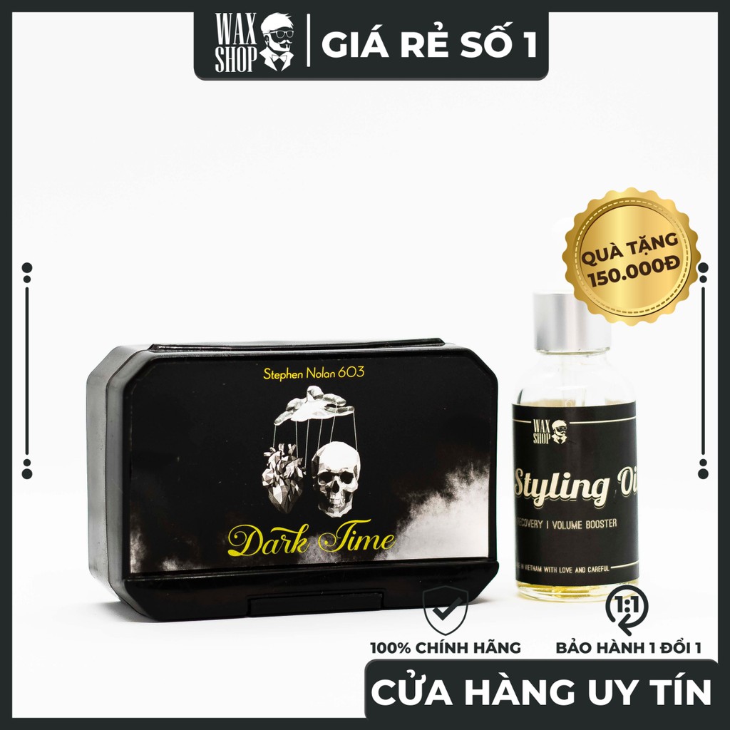 Sáp Vuốt Tóc Dark Time Stephen Nolan 603 - 56Gr| 100 Gr⚡Chính Hãng⚡Siêu Thơm, Giữ Nếp Tốt, Tặng Kèm Quà Cao Cấp Đến 150K