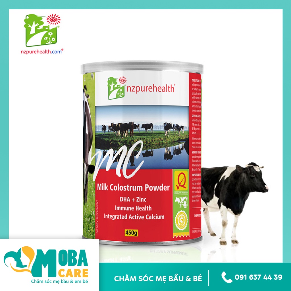 Sữa non Nz Pure Health Milk Colostrum Powder 450g – Nhãn đỏ