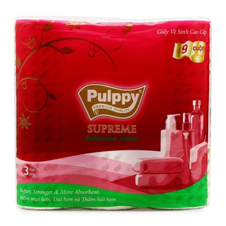 Giấy vệ sinh cao cấp 3 lớp Pulppy Supreme