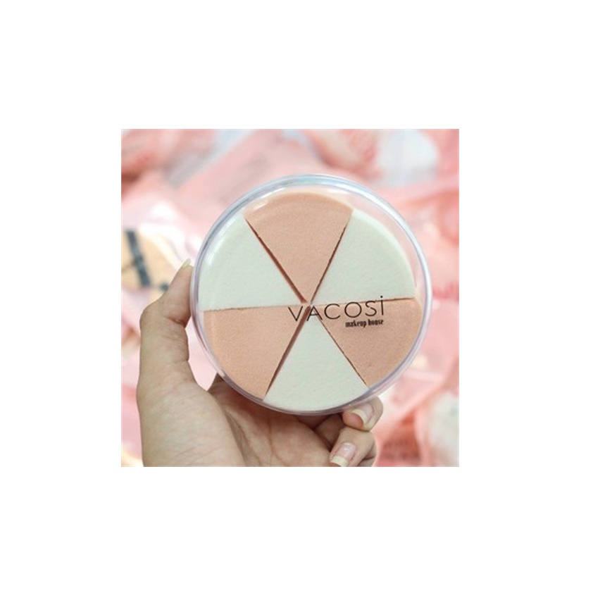 Hộp 6 Bông Ướt Tam Giác Nhọn Vacosi