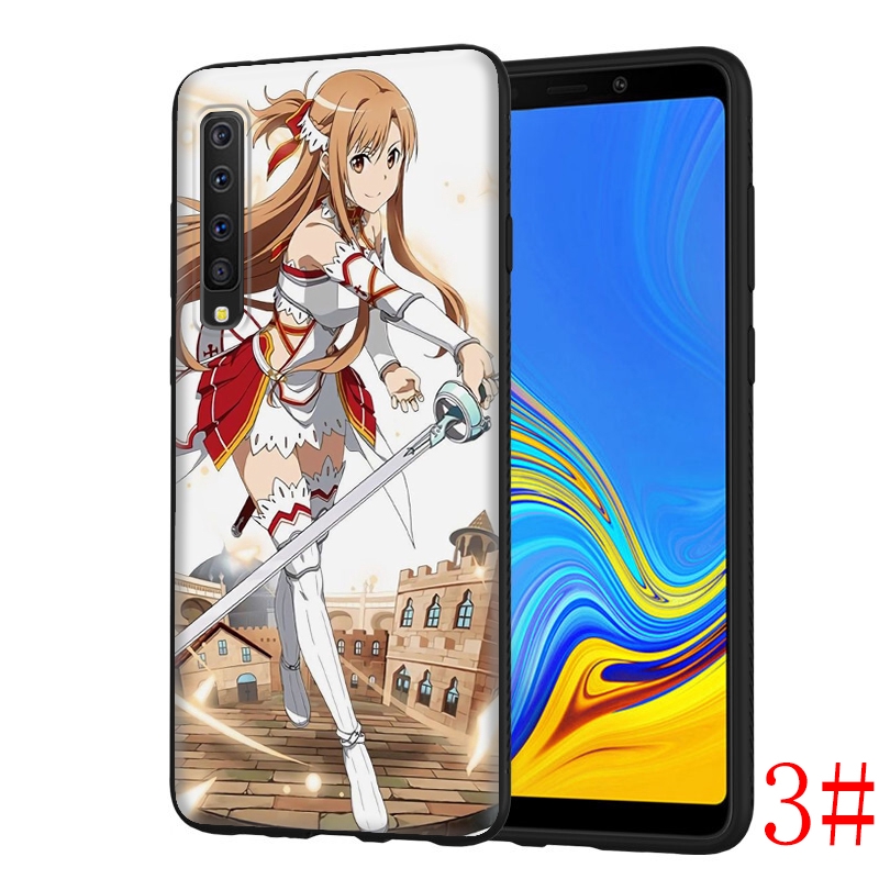 Ốp Lưng Mềm In Hình Anime Sword Art Online Cho Samsung A5 A6 A7 A8 A9 J6 Note 8 9 2018