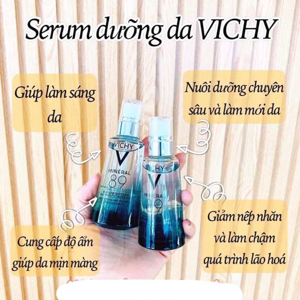 Dưỡng chất giàu khoáng chất, cô đặc bảo vệ da Mineral 89 Vichy Mineral 89 50ml [Chính Hãng]