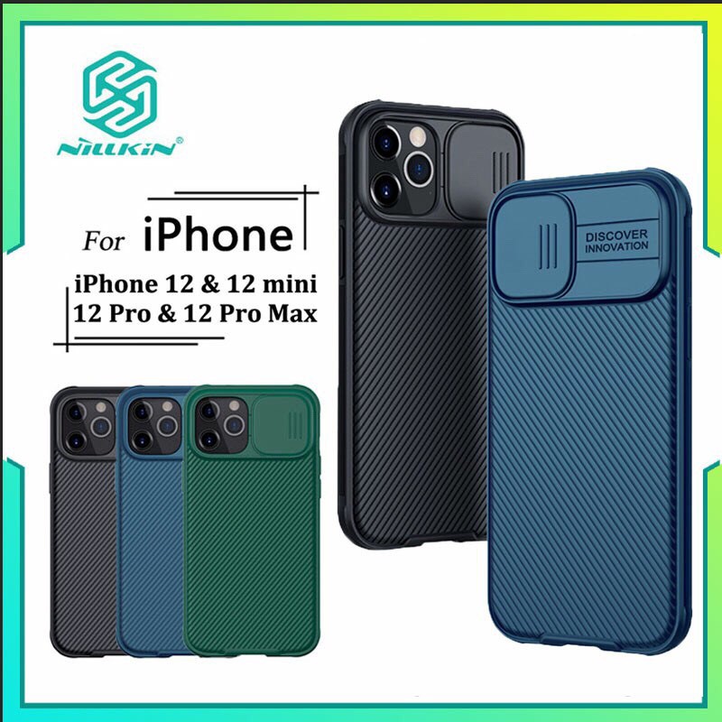 Ốp lưng iPhone 12 Pro Max / 12/ 12 Pro Nillkin Camshield bảo vệ Camera