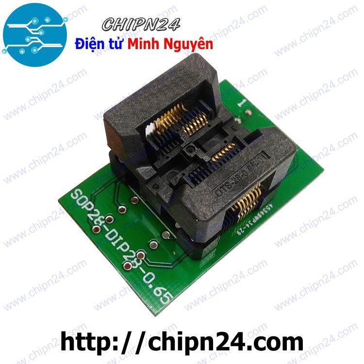 [1 CÁI] (DT3) Đế nạp IC dán SSOP14 - 0.65mm (Đế Chuyển IC Chân Dán qua Chân Cắm, Socket Adapter Converter IC)