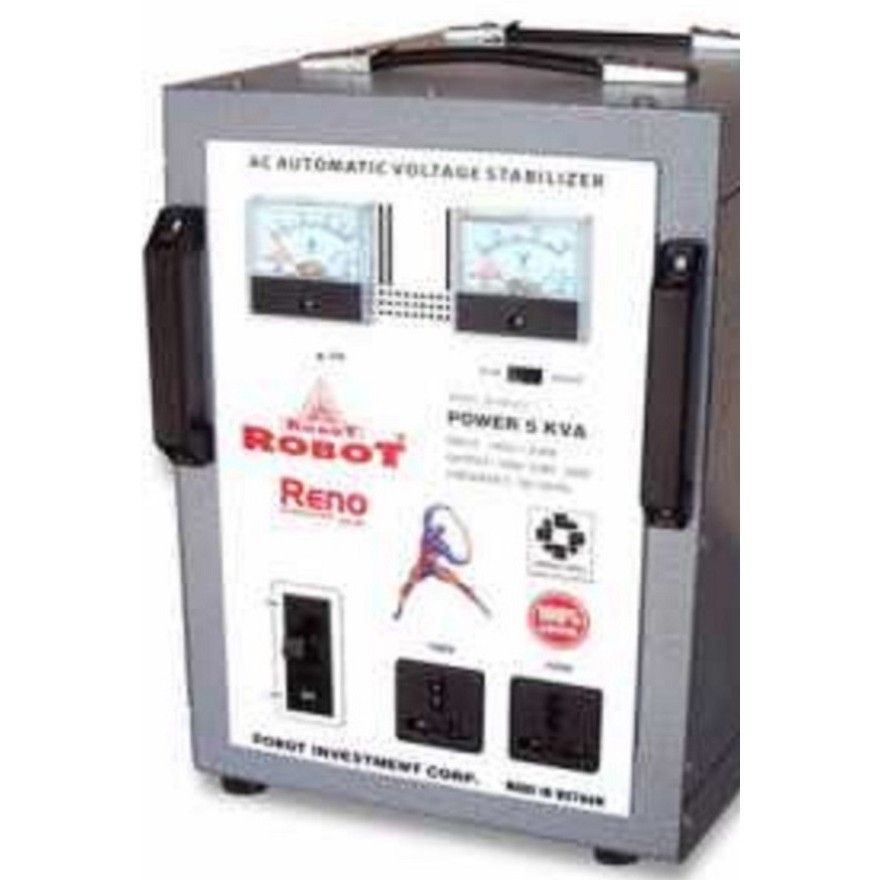 Ổn áp 1 pha Reno 818 5KVA hiệu robot dây đồng bảo hành 3 năm chính hãng