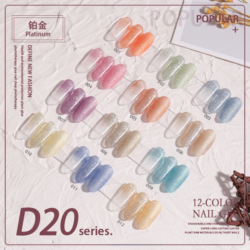 Sơn gel JINJU mã D20 chai 15ml chính hãng