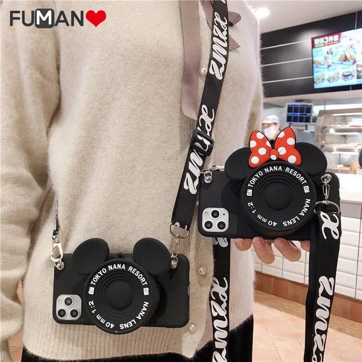 Ốp Lưng Mềm In Hình Camera Mickey Minnie 3d Cho Realme C25 C21 C20 C17 8 7 Pro X7 Pro 7i V15 V13 V11 V5 V3 Gt Neo Q2 Nriz 20 Pro