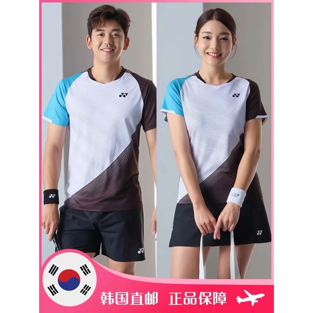 Bộ Quần Áo Chơi Cầu Lông Tay Ngắn Nhanh Khô 2021yonex Cho Nam Và Nữ