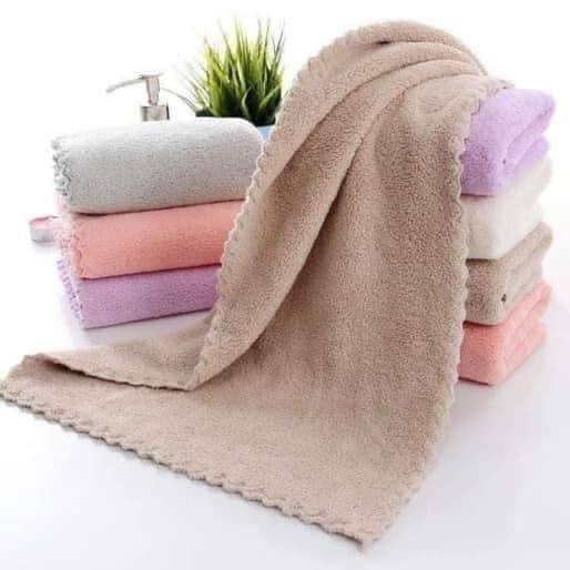 Sét 5 khăn mặt lông cừu hàn quốc kích thước 30x50cm siêu thấm hút