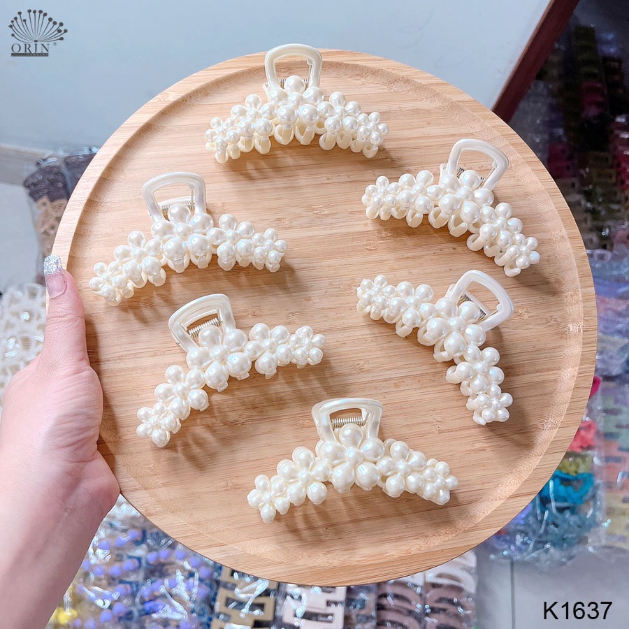 Kẹp tóc càng cua hình hoa thời trang thanh lịch Orin K1637