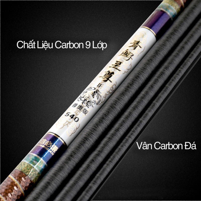 Cần Câu Đài Săn Hàng Tầm Xanh Thế Hệ 7 Bản Nâng Cấp 20H-19i Cần Câu Tay Chính Hãng Cao Cấp Tặng Kèm Ngọn Phụ