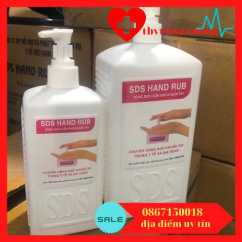 Nước rửa tay nhanh SDS HAND RUB 500ml-1000ml  theo tiêu chuẩn y tế