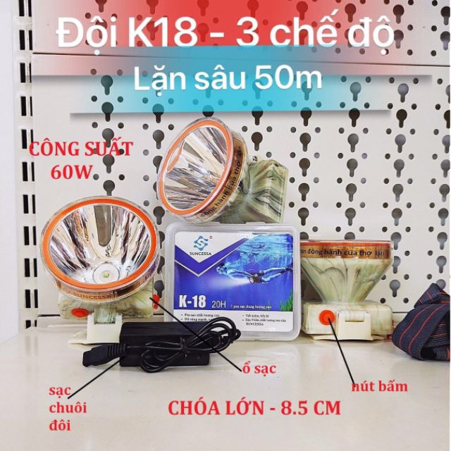 Đèn Pin Đội Đầu SUNCESSA K18 60W