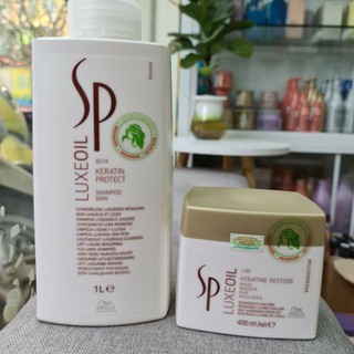 DẦU GỘI và MẶT NẠ DƯỠNG PHỤC HỒI SP LUXE OIIL 1000ml - 400ml