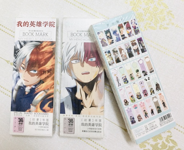 Bộ 36 ảnh bookmark anime my hero, đánh dấu trang my hero