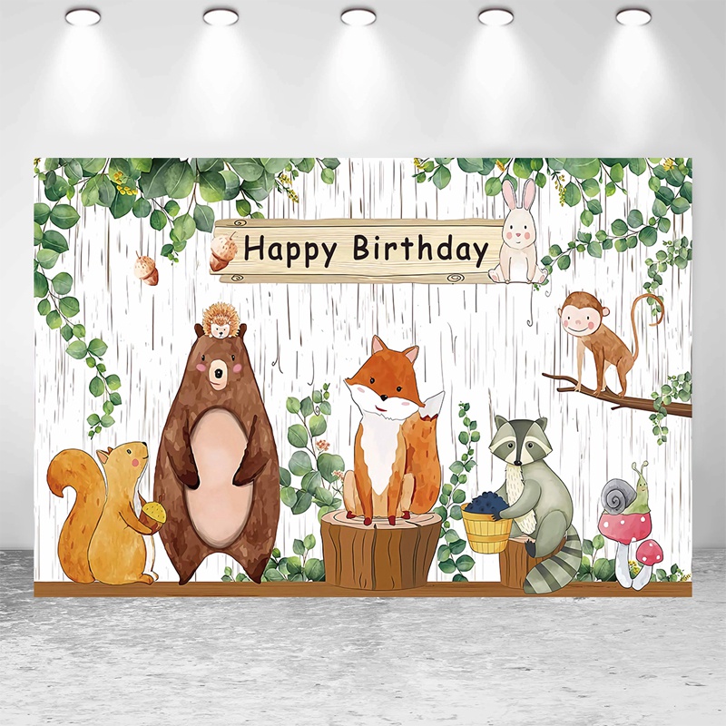 Phông Nền Chụp Ảnh Phong Cách Rừng Cây Nhiệt Đới Độc Đáo Cho Bé Sơ Sinh