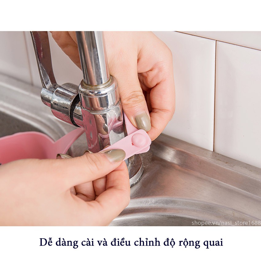 Giỏ đựng đồ nhà bếp, nhà tắm đa năng, có quai treo tiện dụng, đúc bằng nhựa dẻo bền chắc